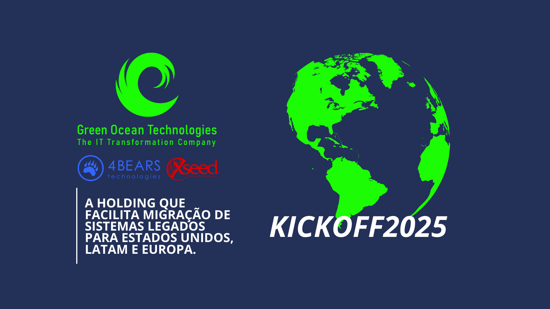 GREEN OCEAN TECHNOLOGIES | A #1 GLOBAL EM MODERNIZAÇÃO DE SISTEMAS LEGADOS.
