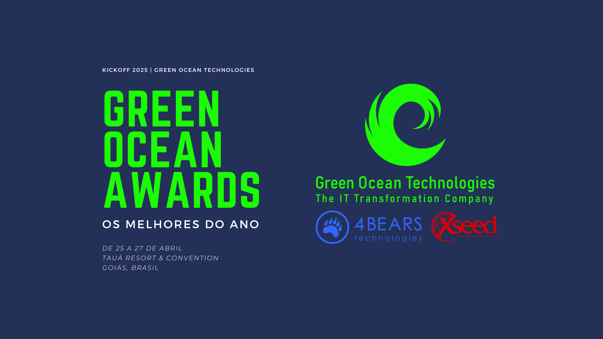 TALENTOS QUE CONQUISTARAM MERCADOS EM 2025 | GREEN OCEAN AWARDS