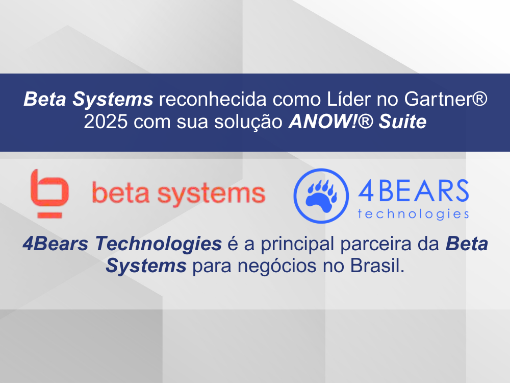 Beta Systems é reconhecida como Líder no Gartner® Magic Quadrant™ 2025 para Service Orchestration and Automation Platforms (SOAP)